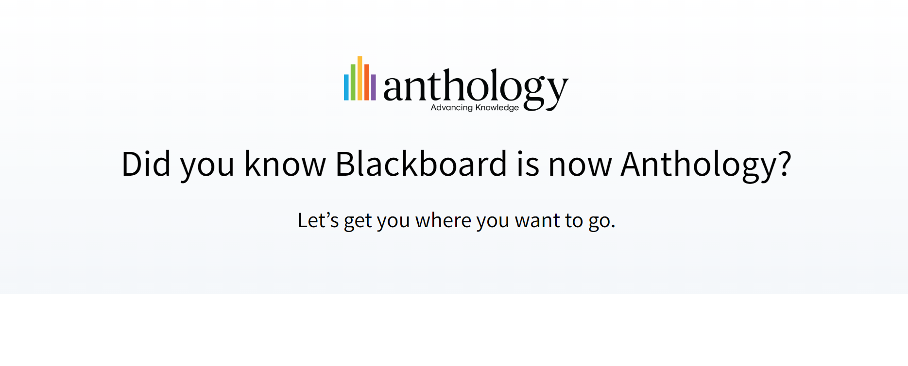 The Blackboard Homepage